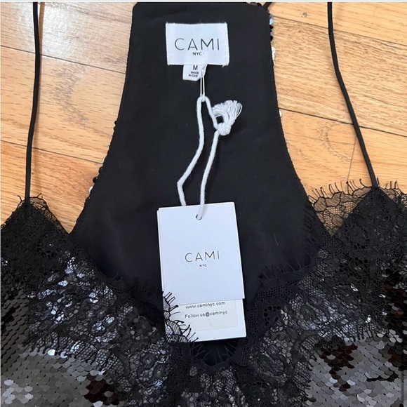 NWT Cami NYC The Racer Sequin Tank Top - Picture 5 of 6
